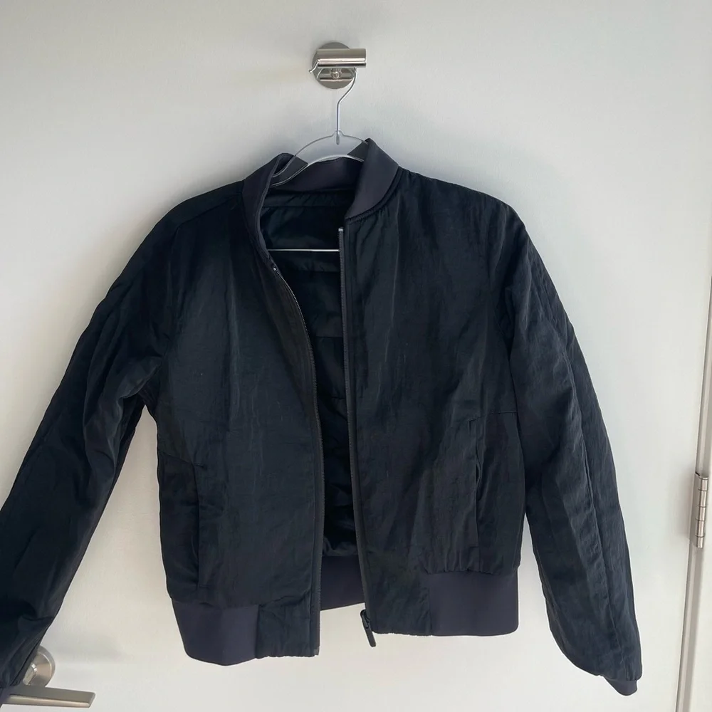 Lululemon No Stop Black Reversible Bomber Jacket